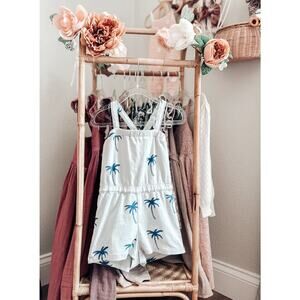 Original Mini Rodini Organic Palm Tree Romper Playsuit 104/110 3/4